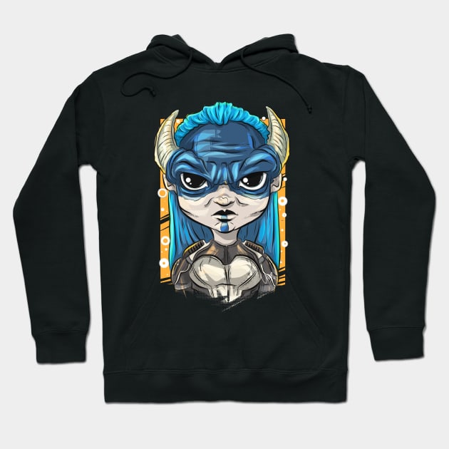 Pop Culture Caricature #16 - Proxima Midnight Hoodie by yazgar